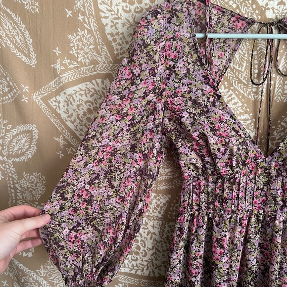 For Love and Lemons Sadie Maxi Dress in Multi Floral - Picture 8 of 11